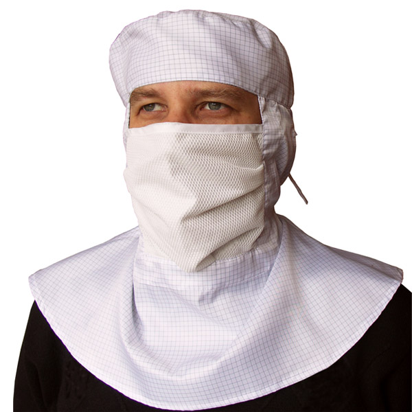 Mũ trùm đầu cho công nhân làm việc trong phòng sạch