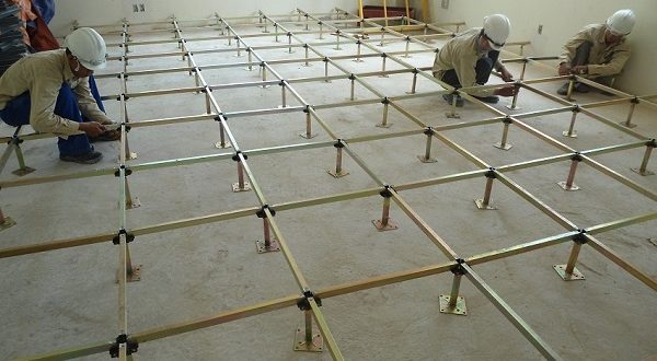 Thi công sàn nâng gồm 6 bước cơ bản